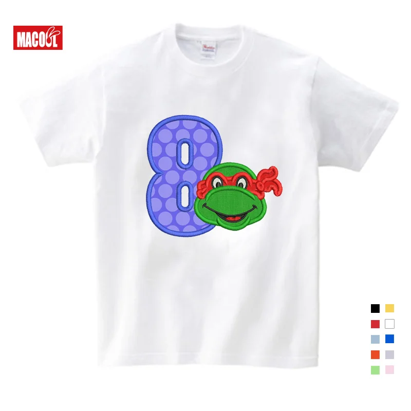 T-shirt white 8 Детская футболка с принтом аниме; модные Забавные футболки для мальчиков; модная красная футболка с круглым вырезом для малышей - Цвет: T-shirt white 8