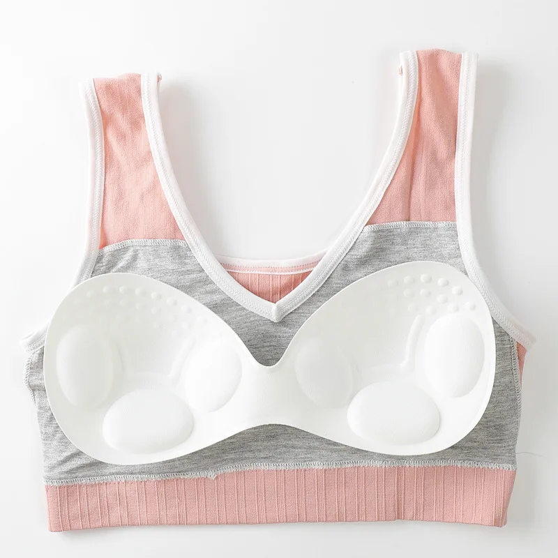

Seamless One-piece Summer Vest Sexy Women Wireless Bra Plus Size Fitness Top Breathable Vest Running Tank Underwear