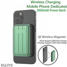 15W QI Wireless Magnetic Fast Power Bank Charger For iPhone Samsung Huawei OPPO Mobile Battery Large Capacity