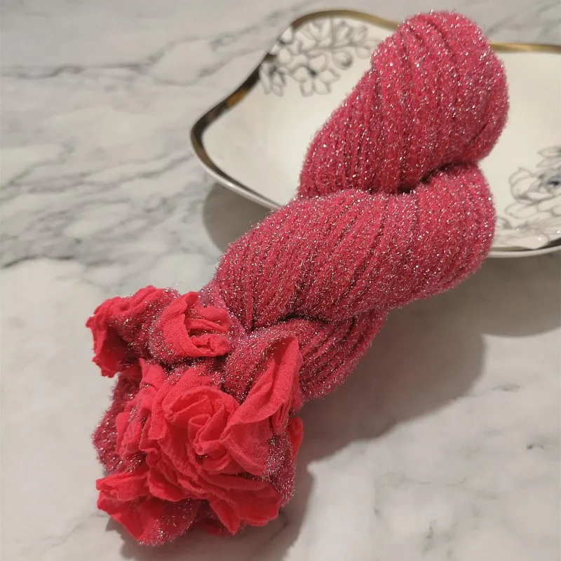 Pink 2 Pieces 2 шт золото/серебро нейлон чулок цветы материал DIY шелковые колготы изготовление моделирования цветы ручной работы Ронд домашний Цветочный декор - Цвет: Pink 2 Pieces