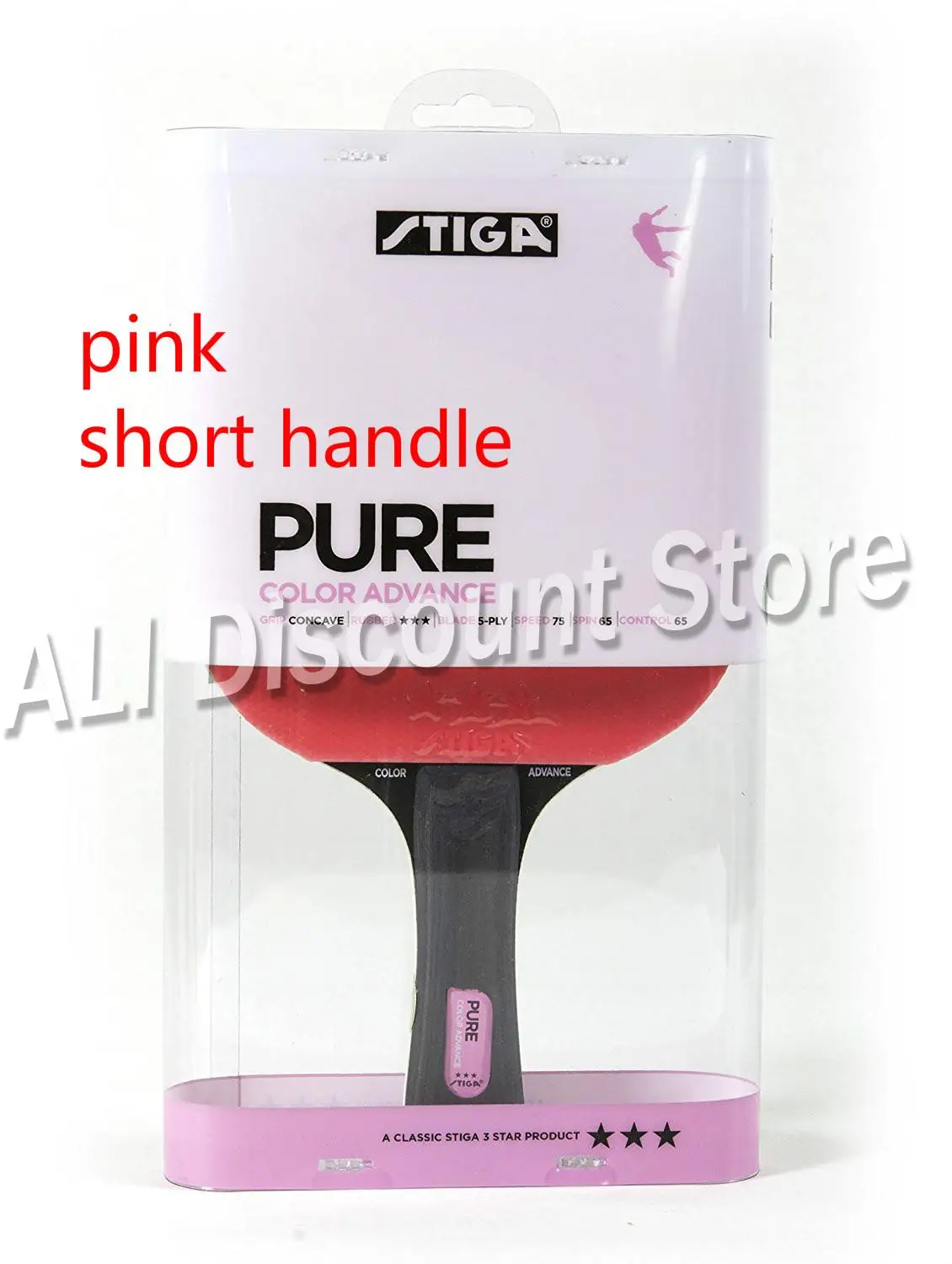

STIGA Pure Color Advance series Table Tennis Racket 5 ply blade Double pimples-in rubber Ping Pong Rackets