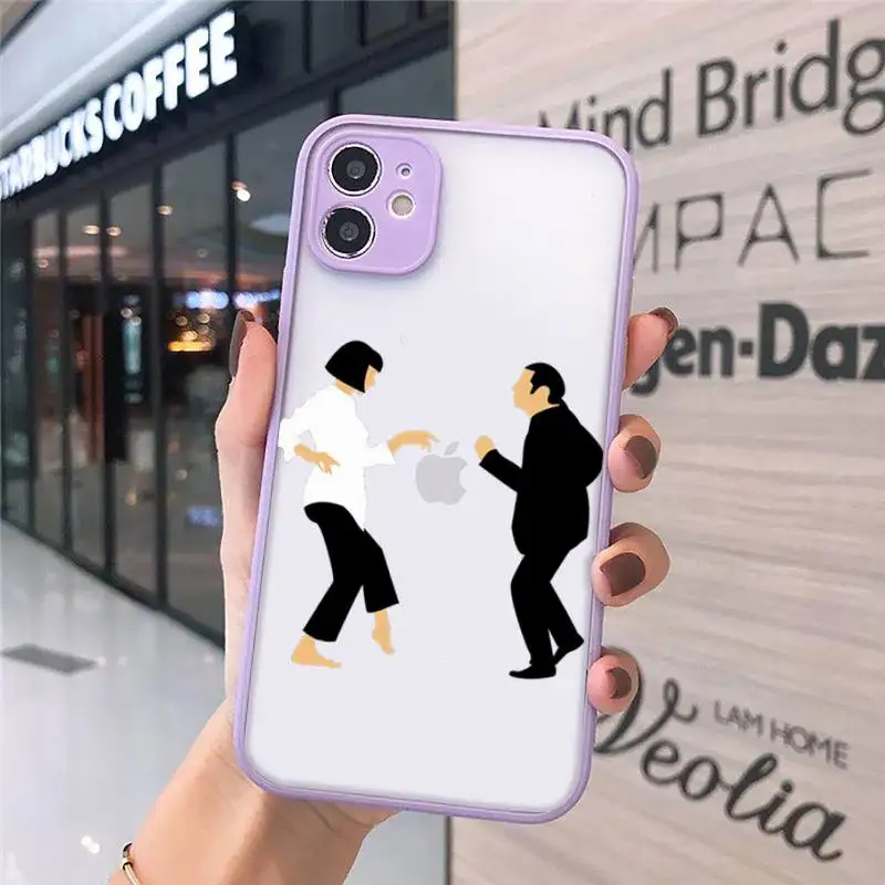 

Greatest movie ever made Pulp Fiction Phone Cases matte transparent For iphone 7 8 11 12 plus mini x xs xr pro max cover