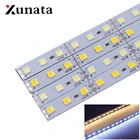 Светодиодная лента SMD 5054, 25 см, 50 см, белая, голубая, красная, синяя, зеленая светодиодная лента, алюминиевая жесткая лента