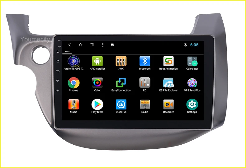 Автомобильный dvd-плеер Android 9,0 для HONDA FIT JAZZ 2007 2008 2009 2010 2012 2013 Gps Радио Видео плеер ips 1024*600 экран RDS wifi