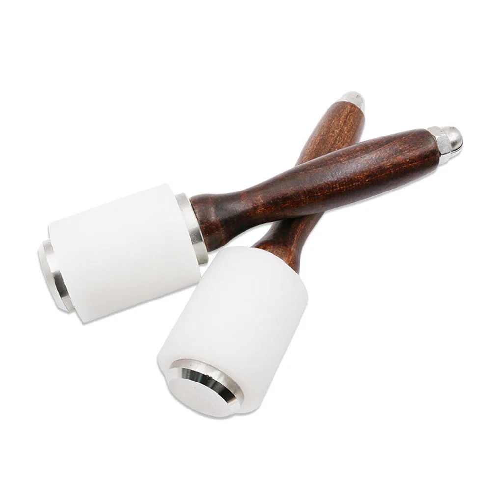 

Leather Carving Hammer DIY Craft Cowhide Punch Cutting Nylon Hammer Tool with Wood Handle Leathercraft Carving Tools
