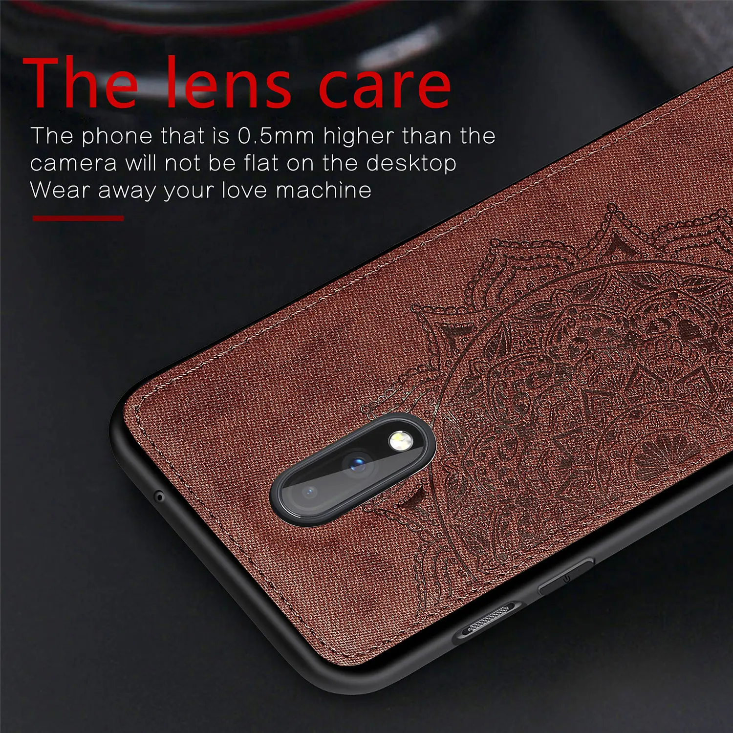 

Oneplus 7 phone case Cloth pattern Mandala phone case for One Plus 7 Pro luxury gilrs Armor Protection back cover for One Plus 7