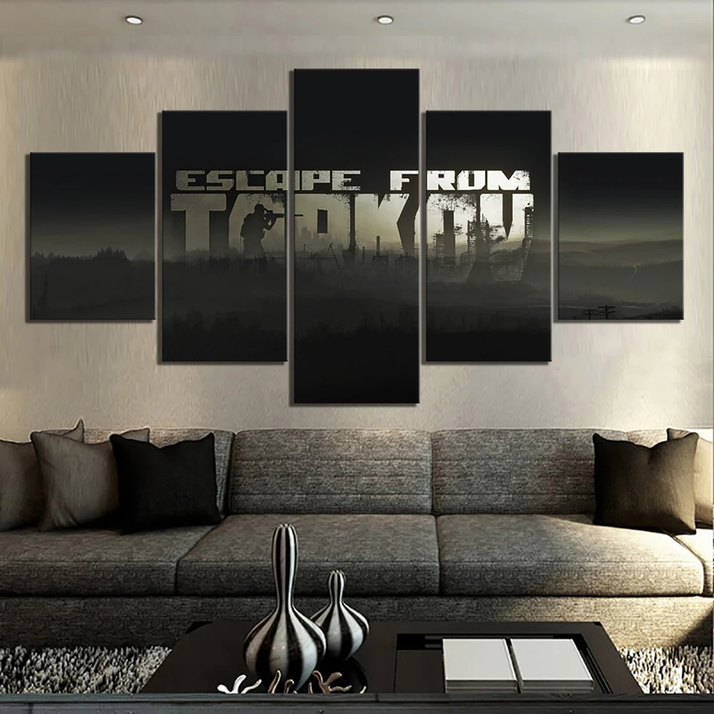 5 шт. побег из игры тарков плакаты постеры холст искусство для гостиной стены
