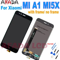 5 5 for xiaomi mi a1 mia1 mi5x mi 5x lcd display touch screen digitizer with frame replacement parts for xiaomi mi a1 lcd