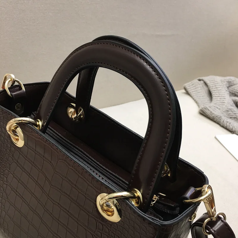 Сумка мессенджер Крокодиловая текстура женская сумка новинка 2019 Европейская и