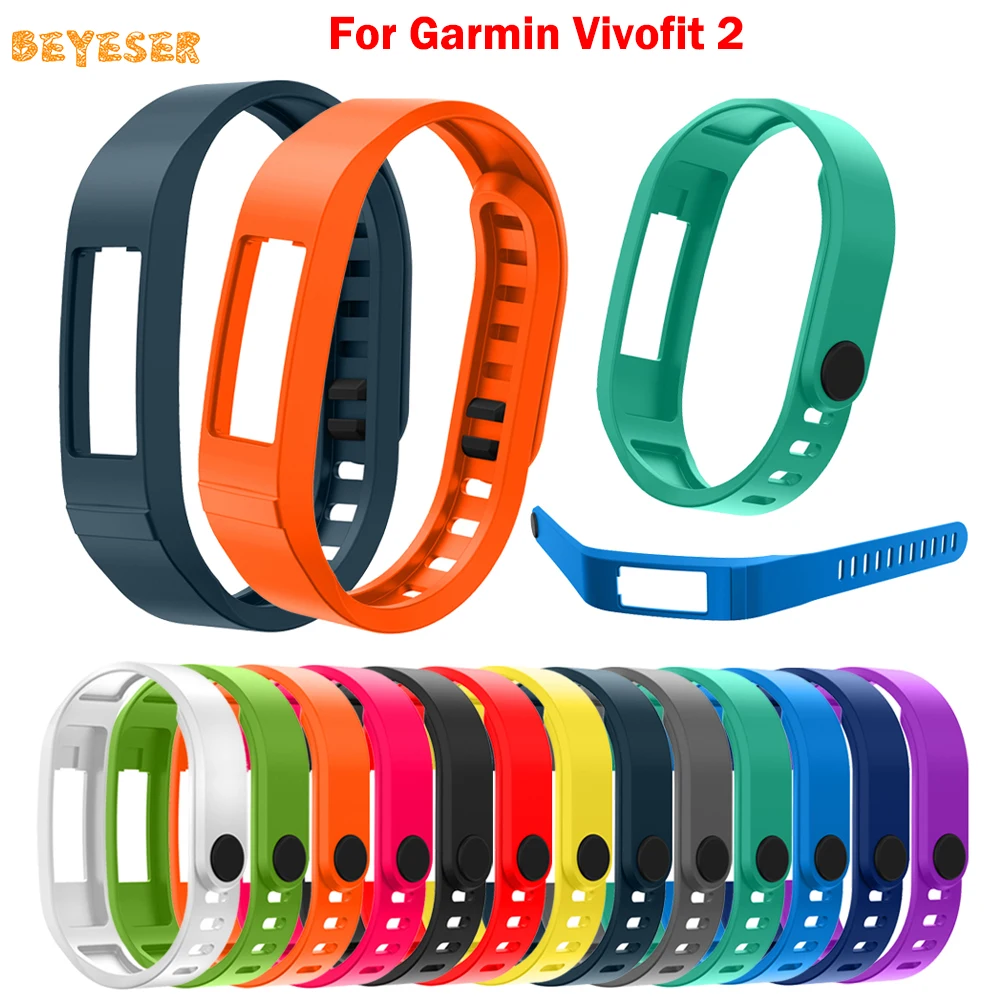 Модный мягкий силиконовый браслет для смарт-часов Garmin Vivofit 2 регулируемый ремешок