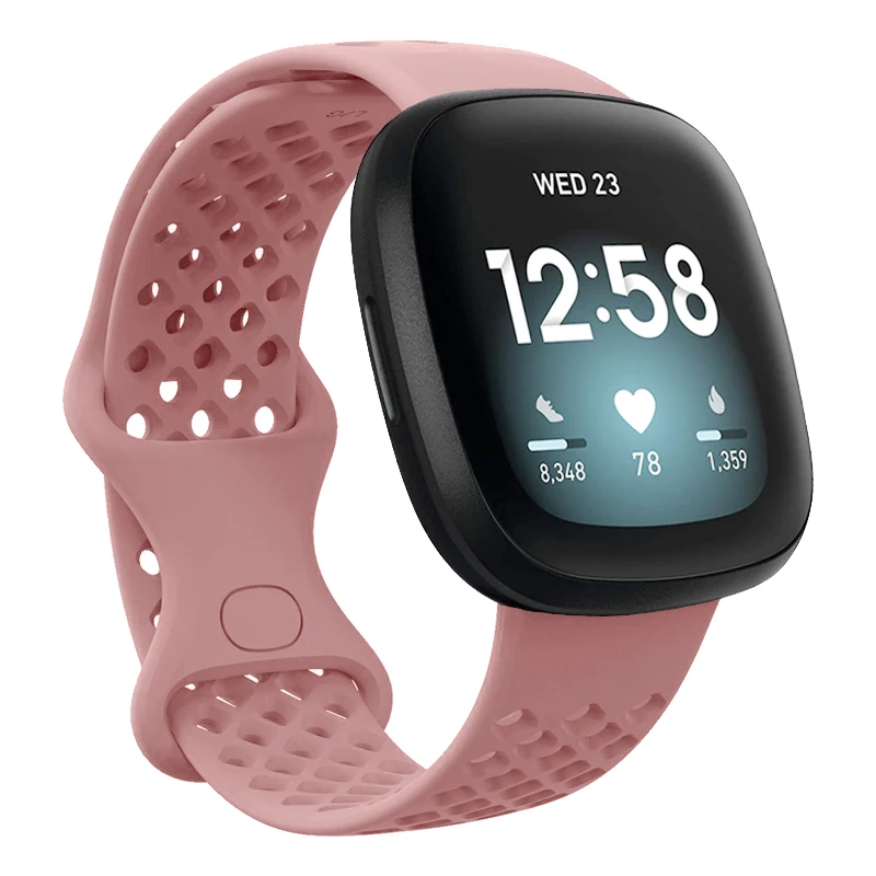 

Fashion Multicolor Strap For Fitbit Versa 3 4 Sense 2 Soft Silicone Smart Watchband Waterproof Breathable Bracelet Latest Style