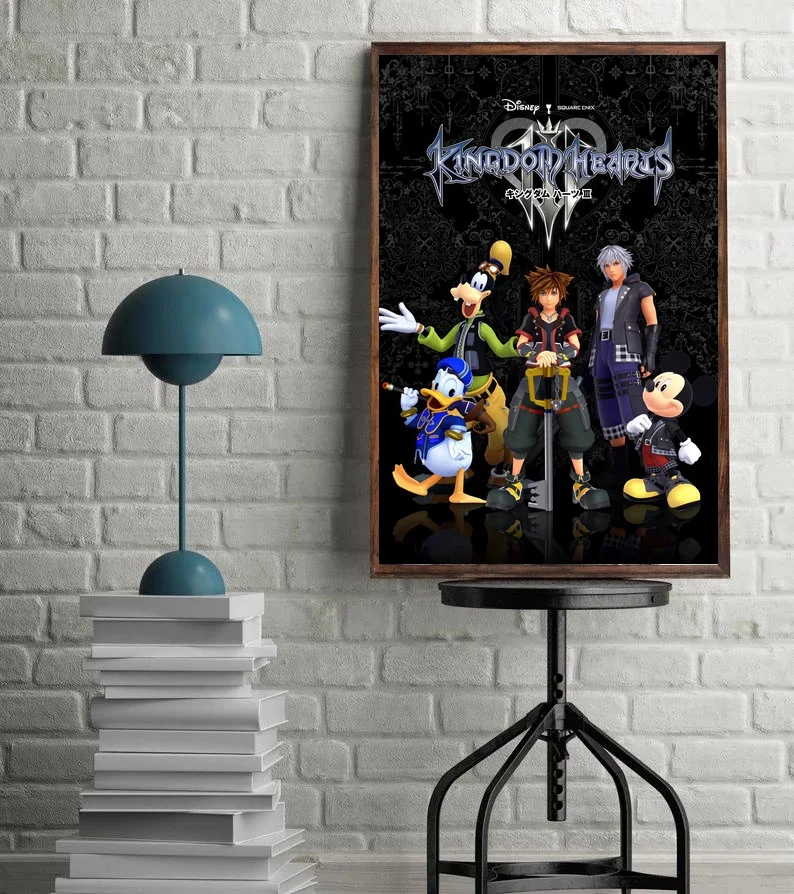 Шелковый постер с изображением игры Kingdom Hearts домашний декор 12x18 24x36 дюймов | Дом и
