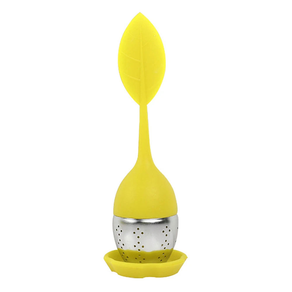 Силиконовый Фильтр для чая ситечко заваривания из нержавеющей стали Листьев