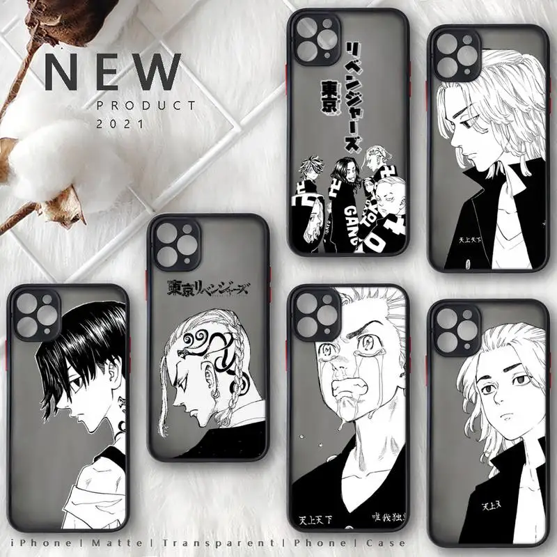 

Tokyo Avengers Revengers anime Phone Case matte transparent For iphone 7 8 11 12 plus mini x xs xr pro max cover