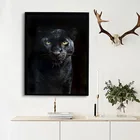 Картина с Африканской черной пантерой, постер с животными, Картина на холсте для украшения гостиной, настенные картины