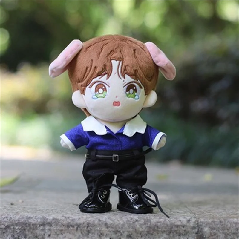 Ropa de mu&ntilde;eca de felpa de estrella de 20cm, ropa de rendimiento del mismo estilo, ropa de mu&ntilde;eca de algod&oacute;n de 20cm-3