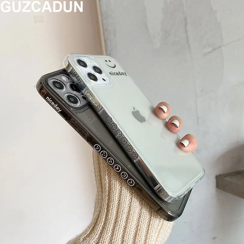 Чехол для Iphone 11 Pro XS MAX XR X 7 12 Pro Mini 8 Plus, модный прозрачный силиконовый чехол для телефона из ТПУ, мягкая сумка