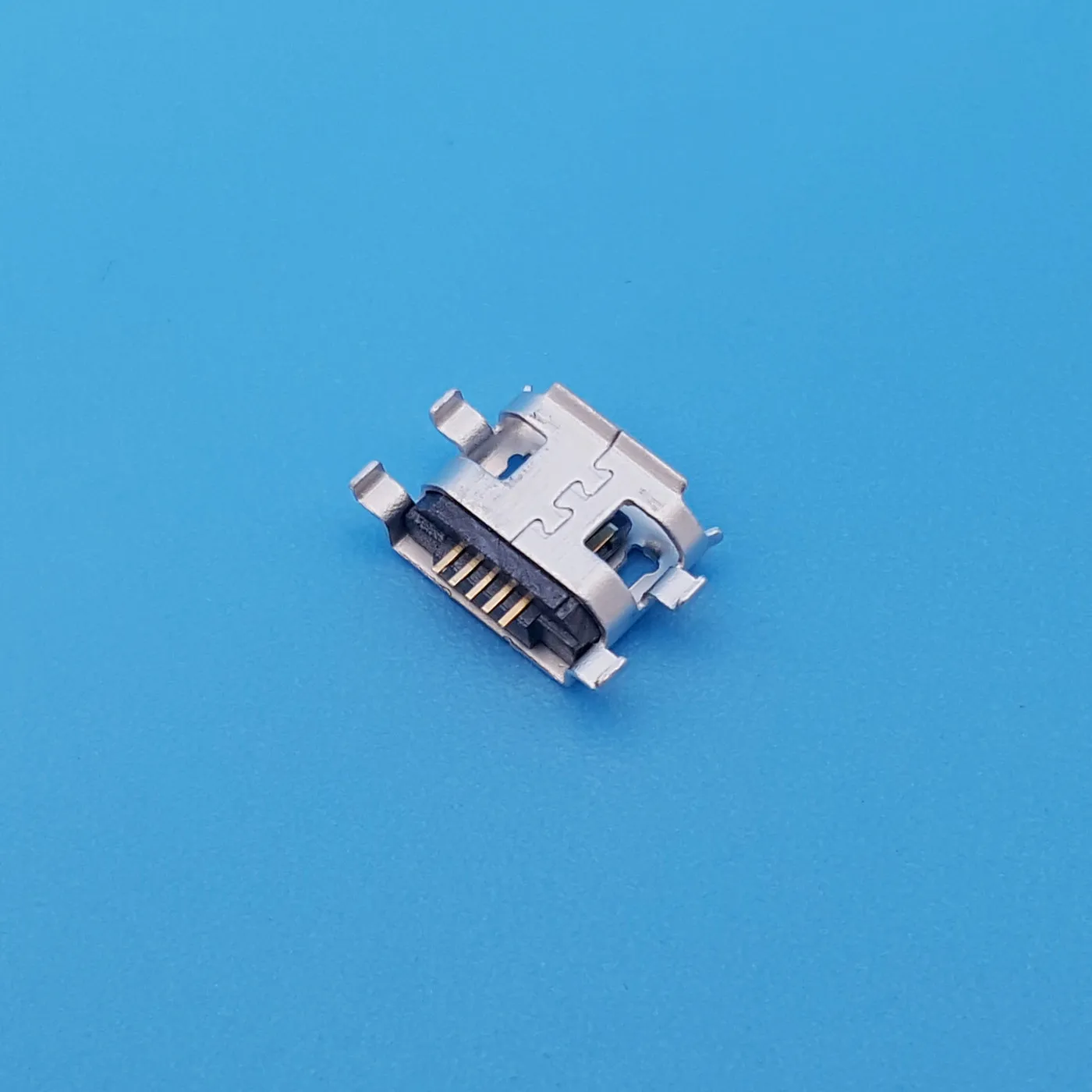 20 шт. Micro USB Тип B 0 8 SMT 4 ножки 5 контактный гнездовой разъем PCB паяльный разъем|connector