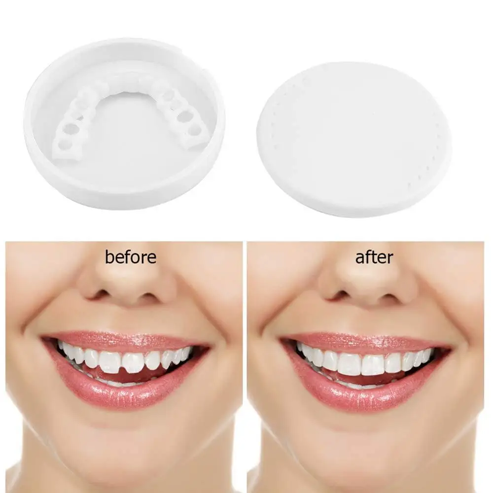 1 шт. удобные белые накладные Зубы Топ шпон Протез для мужчин и женщин оральный