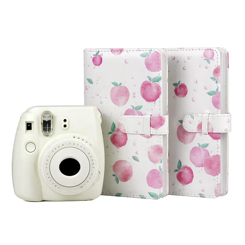 Мини 3 дюймов фотоальбом для хранения рамка 96 карманы имя держатель карт вставка