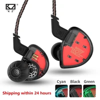 kz es4 in ear earphone balanced armature with dynamic driver noise cancelling headset with mic kz as10 zs5 zs6 zs10 ba10