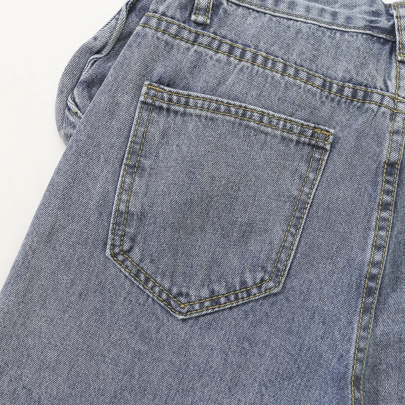 

MDINCN High waist casual women jeans Korean Slim Harem pants spring solid color new straight Ankle-Length Pants