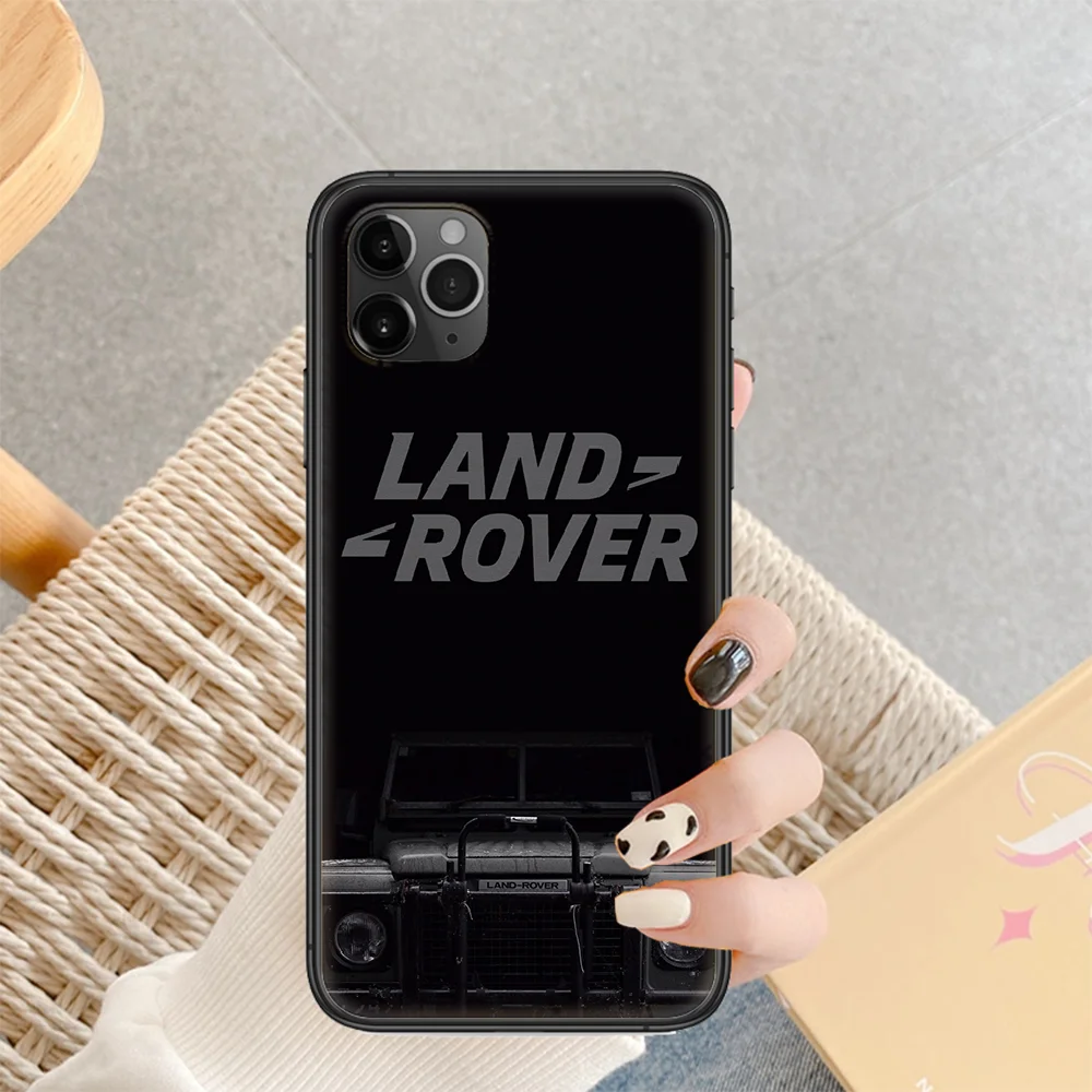 

Land-Rover car Phone Case Cover Hull For iphone 5 5s se 2 6 6s 7 8 12 mini plus X XS XR 11 PRO MAX black soft shell trend back