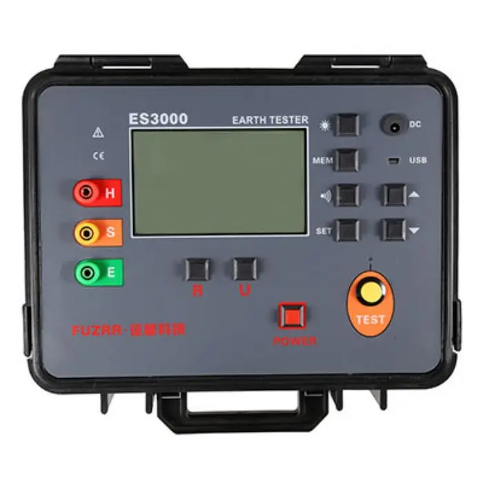 

ES3000 Digital Ground Resistance Tester Digital Earth Resistance Meter three-wire grounding resistance tester