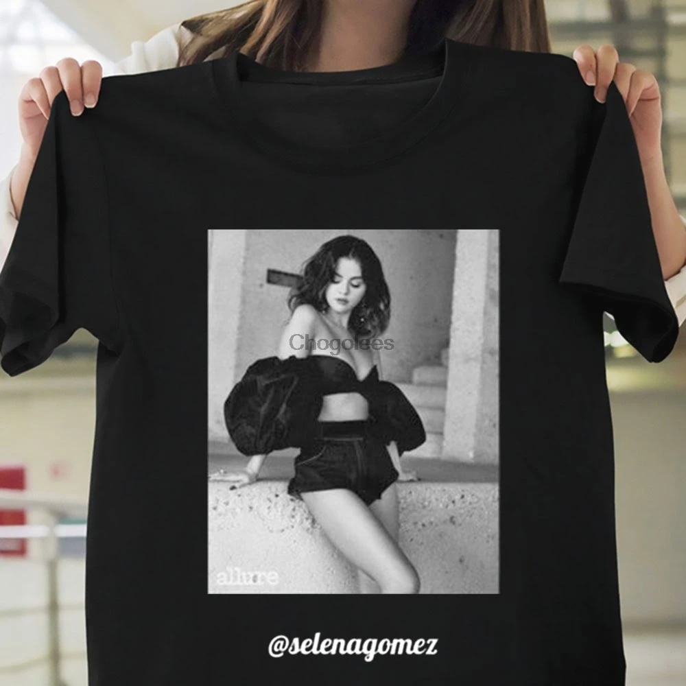 Сексуальная футболка Селена Гомез женская музыкальная минималистичный стиль