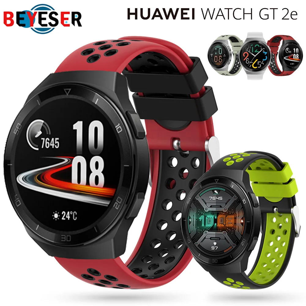 

For Huawei gt2e Strap For Honor magic Watch 2 46mm huawei watch GT 2 2e Bracelet 22mm Watch Band Replacement Silicone Watchbands