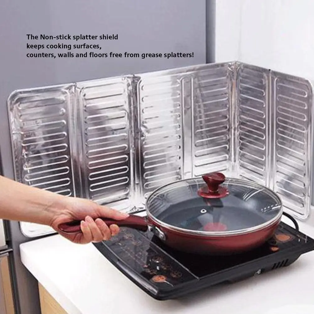 Kitchen Oil Baffle Splash Guard Frying Pan Splatter Cover Anti Shield Splash-Proof Scalding | Дом и сад