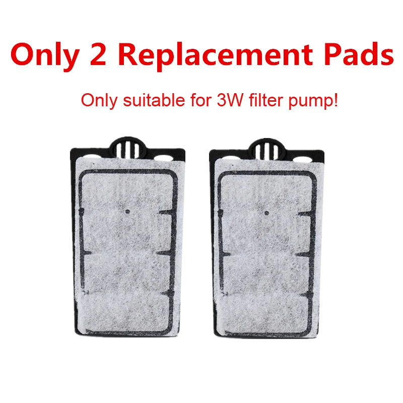 Only 2pcs filter pad Аквариумная черепаха, низкий фильтр для воды, насос для аквариума, висящий водопад, черепаха, фильтр, насос, циркуляция воды для рыб, черепаха, рептилия - Цвет: Only 2pcs filter pad