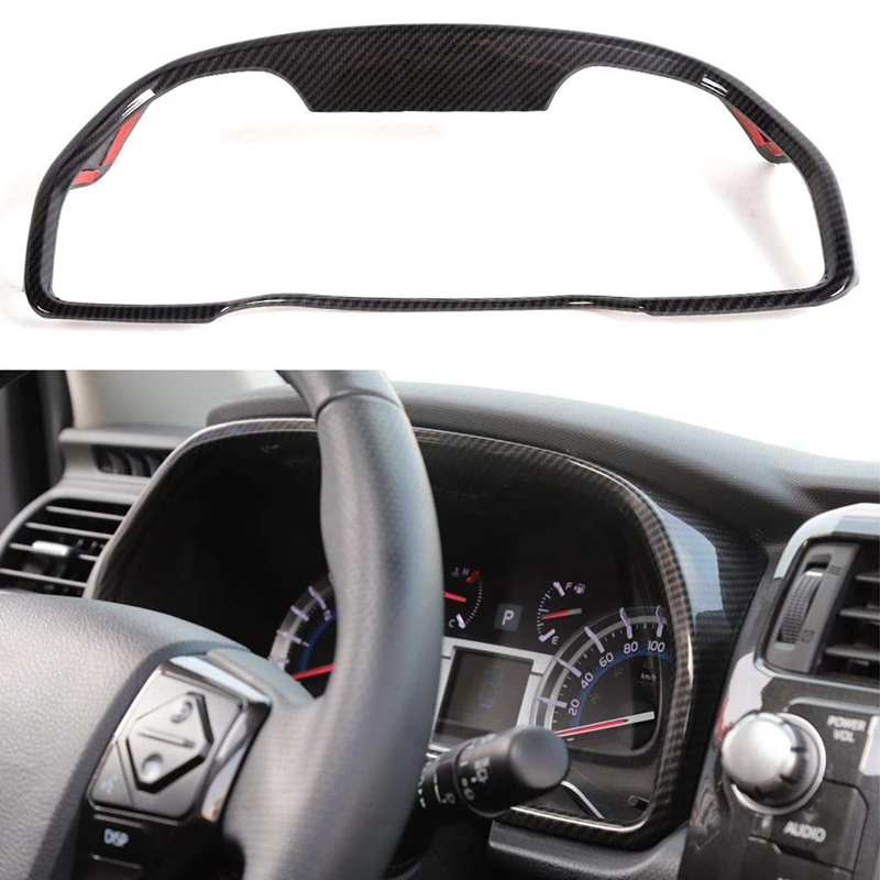Рамка обшивки приборной панели автомобиля для Toyota 4runner SUV 2010 2019 углеродное