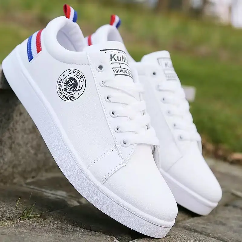 Мужская Спортивная обувь с высоким берцем Дышащая белая повседневная спортивная