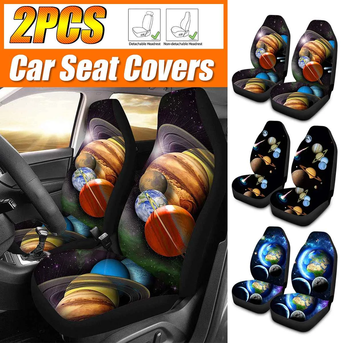 Защитный чехол для передних и автомобильных сидений 2 шт. защитный материал 3D