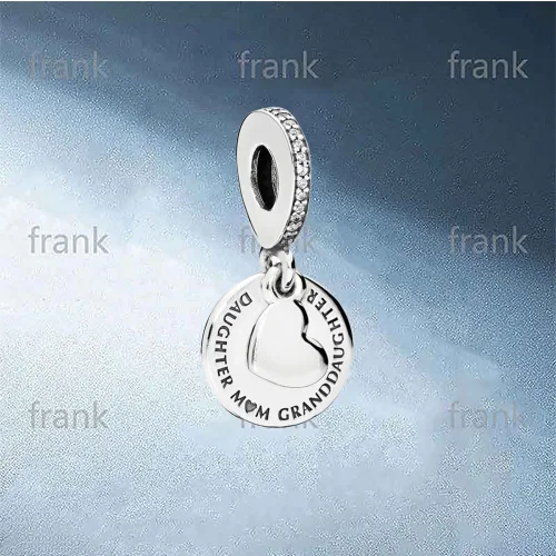

2021 New Sterling Silver Hip Hop Art Heart Letter Sterling Silver Gothic Punk Pendant for Ladies 796215CZ