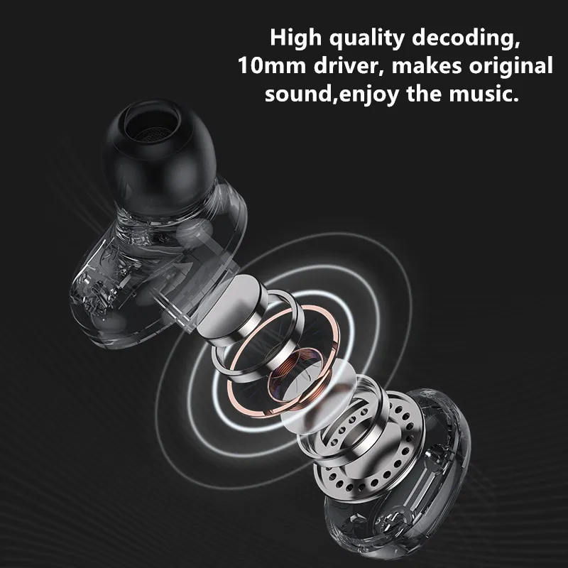 Новинка TWS Bluetooth наушники Беспроводные с микрофоном Наушники вкладыши Гарнитура
