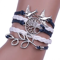 new jewelry peace pigeon bark rope woven female bracelet gift