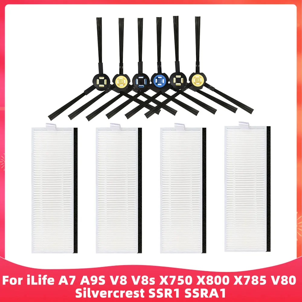 

Фильтр и щетка для iLife A7, A9S, V8, V8S, X750, X800, X785, V80, Silvercrest SSR1, SSRA1, DEXP LF-800