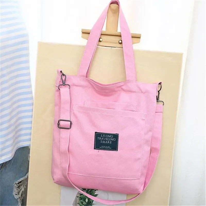 

New Style Female Canvas Bag Origional Also Remove Shoulder Strap Cross-Body Leisure Bags Shopping Bags