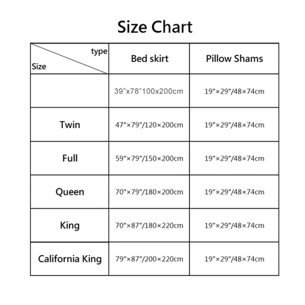 

Household Korean Fashion Design Bilateral Bed Skirt + 2 Pair Of Pillowcase Bed Skirt 3Pcs Sets Bed Linings