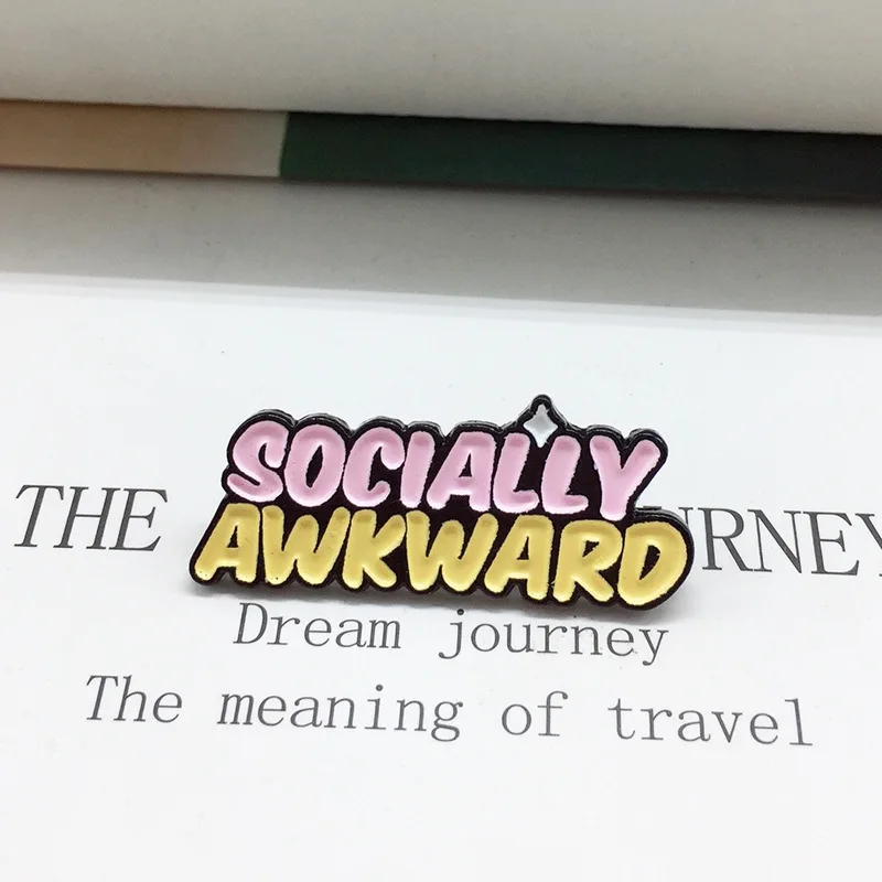 Мультяшные значки буквенные Броши для женщин креативные эмалированные булавки