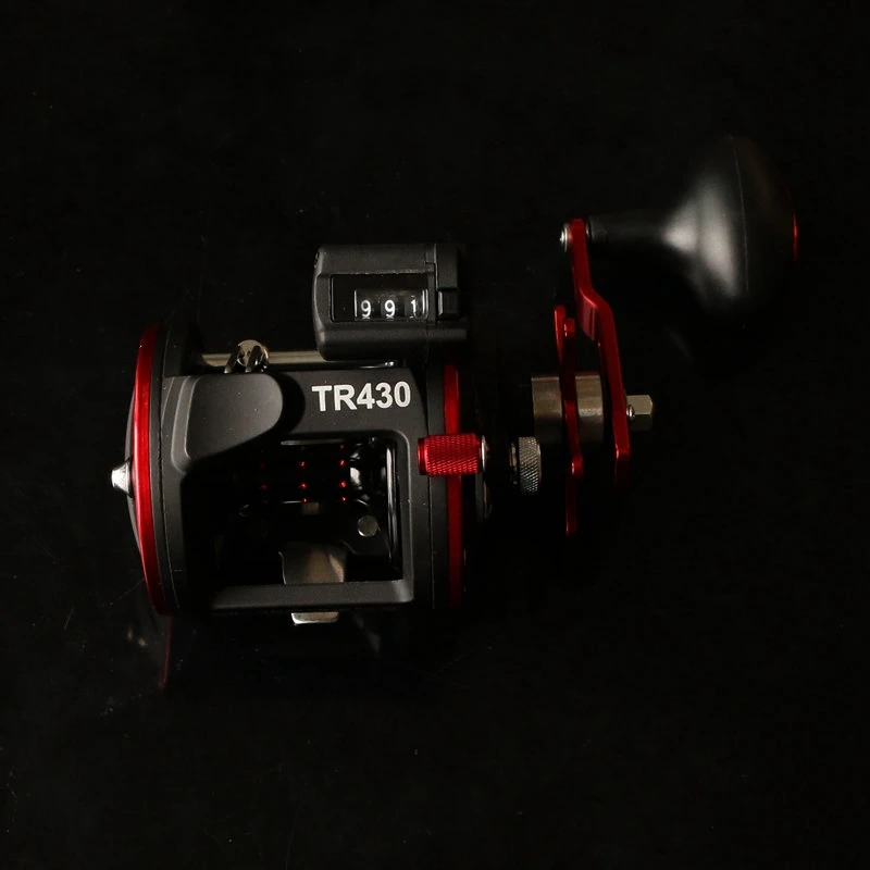 Двойная Рыболовная катушка TR430 со счетчиком лески с правой ручкой|Рыболовные