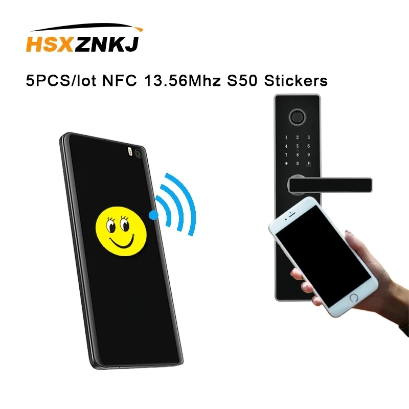 5/10 шт. NFC 13 56 МГц S50 записываемые IC UID анти металлические помехи Мультяшные бирки