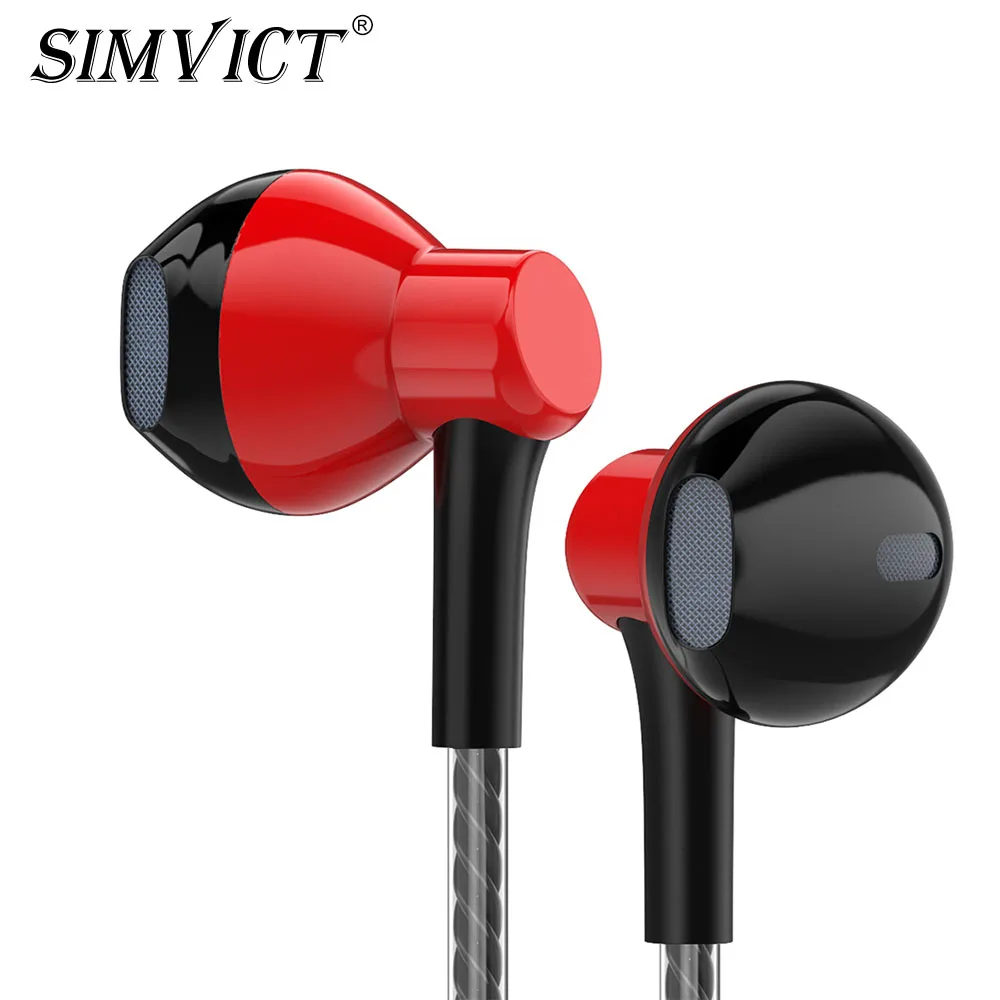 Наушники для бега SIMVICT P7A с микрофоном стереогарнитура компьютера сотового
