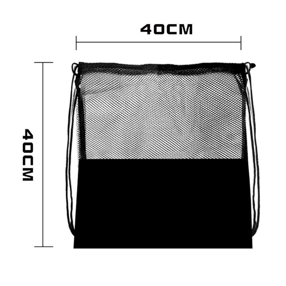 

Black Basketball Mesh Bags Portable Outdoor Sports Training Bag Multi-function Volleyball Storage Net Pouch Organizer