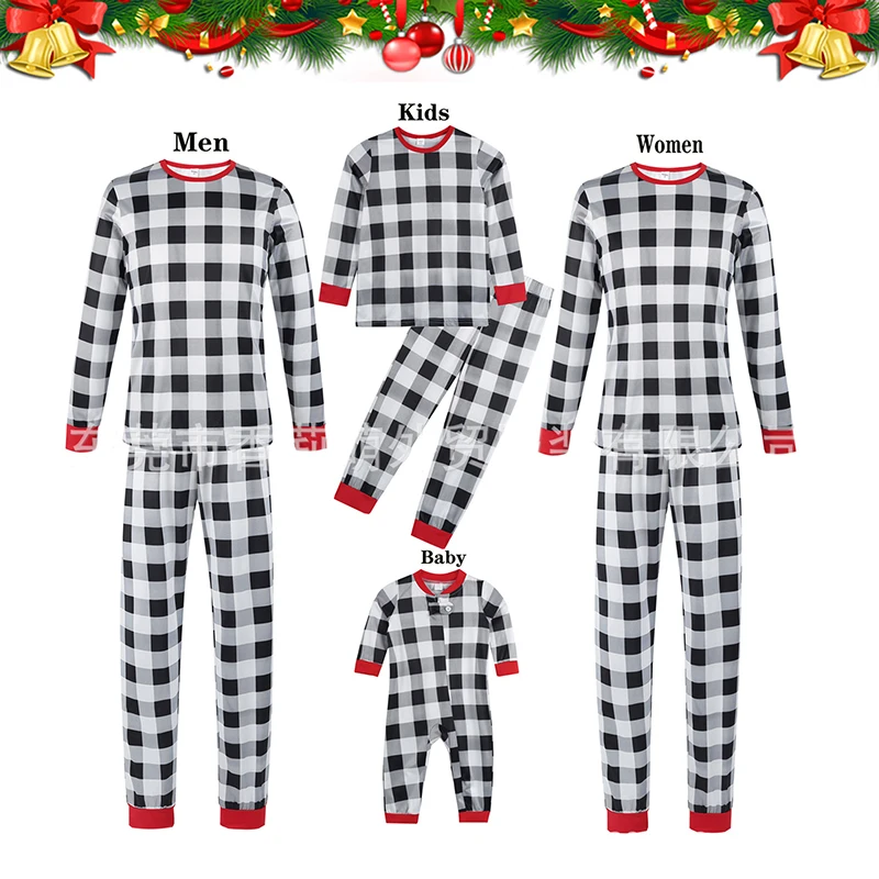 

Christmas Family Matching Clothes Pajamas Set Striped Long Sleeve Romper Jumpsuit Mother Father Daughter Son Nightwear Sleepwear