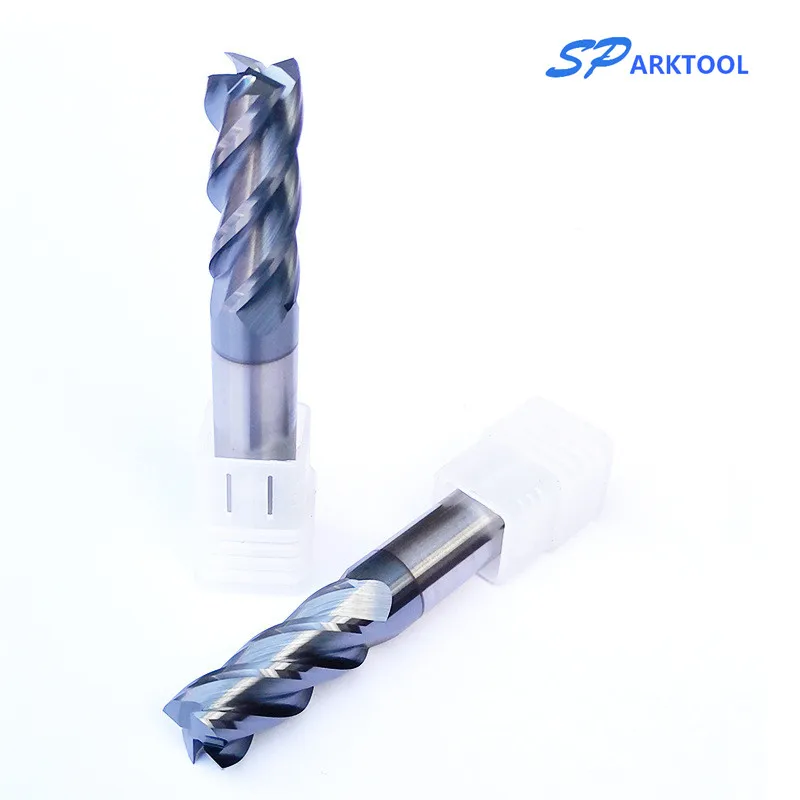 Твердосплавная Концевая фреза HRC58 инструмент для резки вольфрамовой стали с
