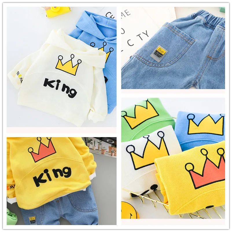 Infant Clothing Sets Baby Suit 2021 Autumn Spring Clothes For Newborn Boys Hoodie+Pant 2pcs Outfit Kids Costume |