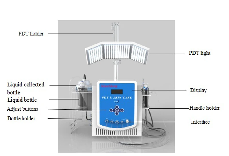 8 in1 hydra diamond Dermabrasion Vacuum Blackhead Removal Skin Rejuvenation Oxygen Care Jet Peel Deeply Clean PDT Beauty Machine